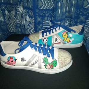 Jellypop hand painted tokidoki character sneakers